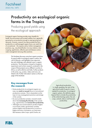Productivity on ecological organic farms in the Tropics