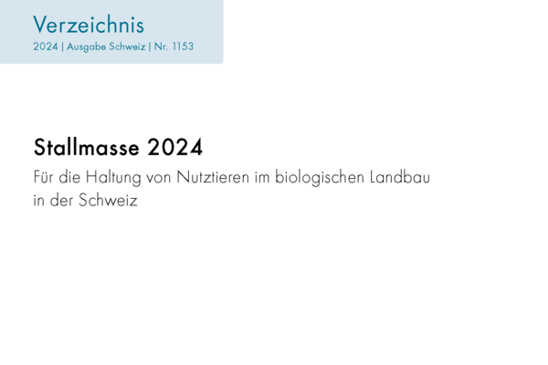 Cover: Verzeichnis "Stallmase 2024"