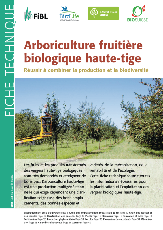 Cover: Arboriculture fruitière biologique haute-tige