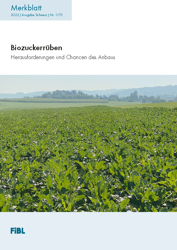 Cover: Biozuckerrüben