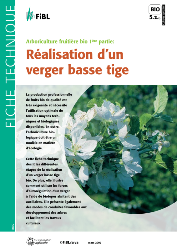 Cover: Arboriculture fruitière bio 1ère partie
