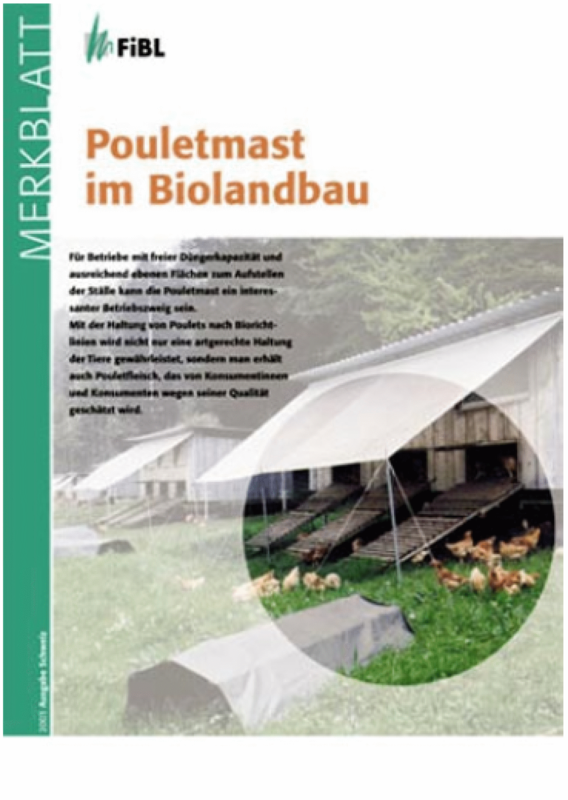 Cover: Pouletmast im Biolandbau