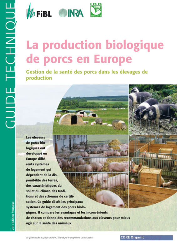Cover: La production biologique de porcs en Europe