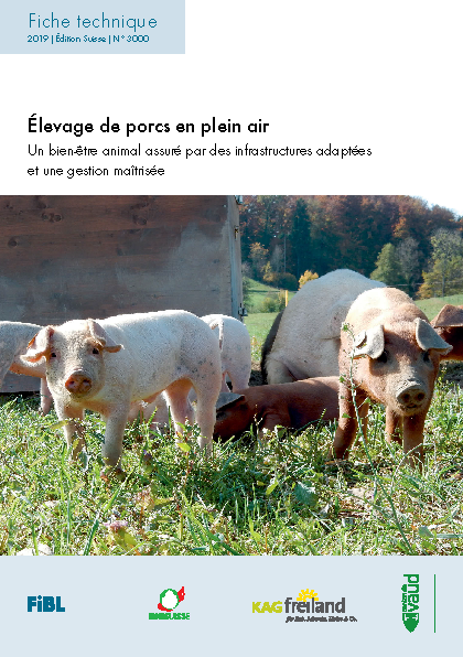 Cover: Élevage de porcs en plein air