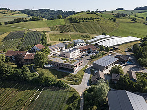 Drohnenaufnahme vom Campus.