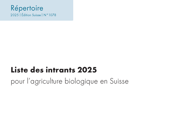 Cover: Liste des intrants 2024