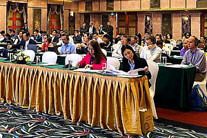 Audience at an event.