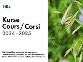 Calendario di copertina del corso FiBL Svizzera.