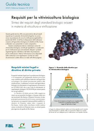 Requisiti per la vitivinicoltura biologica