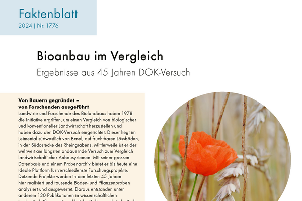 Cover: Bioanbau im Vergleich