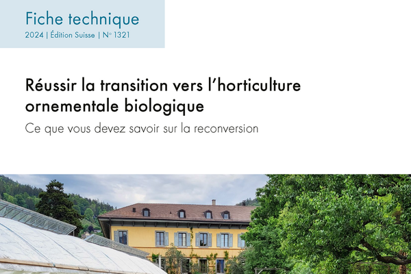 Cover: Réussir la transition vers l'horticulture ornementale biologique