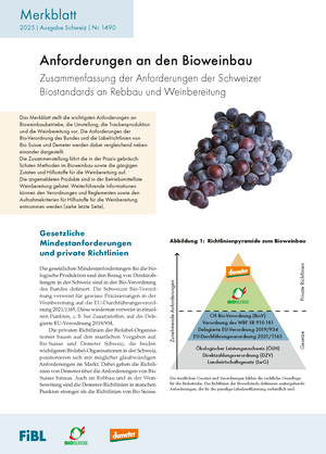 Anforderungen an den Bioweinbau