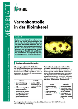 Varroakontrolle in der Bioimkerei