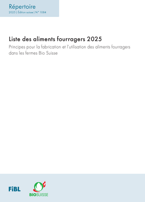 Liste des aliments fourragers 2025