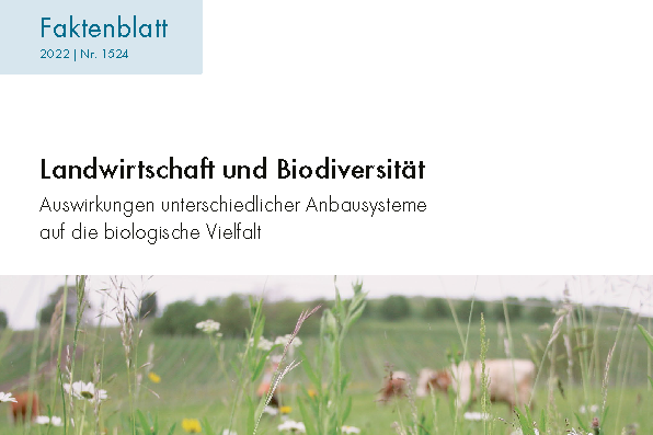 FiBL - Faktenblatt "Landwirtschaft Und Biodiversität" Aktualisiert