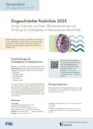 Eingeschränkte Positivliste 2025