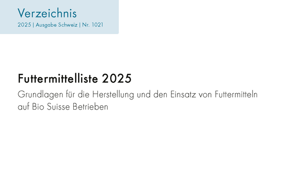 Cover: Futtermittelliste 2025