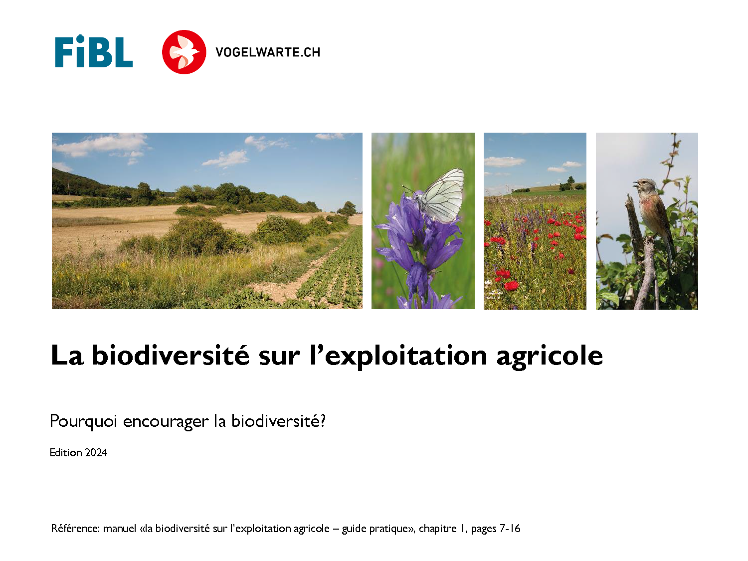 Collection de diapositives: La biodiversité sur l'exploitation agricole