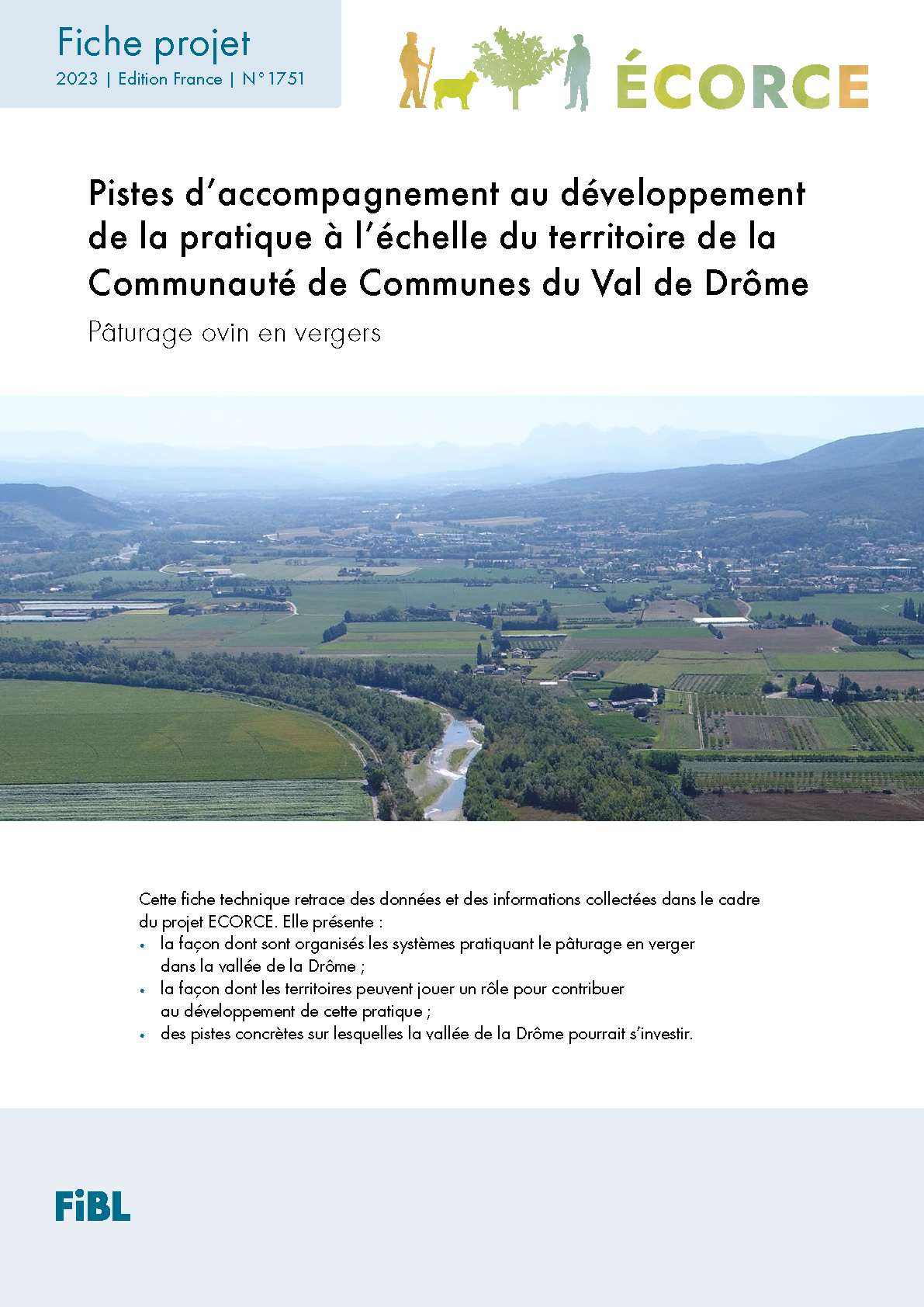 Cover: Pistes d’accompagnement au développement de la pratique à l’échelle du territoire de la Communauté de Communes du Val de Drôme