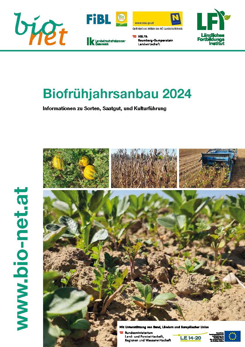 Cover: Biofrühjahrsanbau 2024